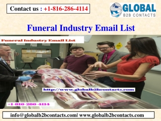 Funeral Industry Email List