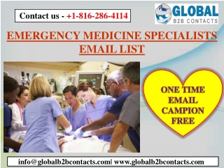 EMERGENCY MEDICINE SPECIALISTS EMAIL LIST