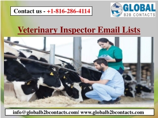Veterinary Inspector Email Lists