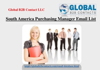 South America Purchasing Manager Email List
