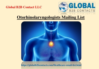 Otorhinolaryngologists Mailing List