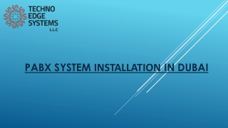 PABX System Installations in Dubai | PABX services in Dubai UAE