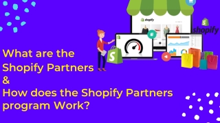 What are Shopify partners? How does the Shopify partner program operated?
