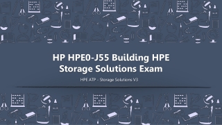Latest HPE0-J55 Exam Questions