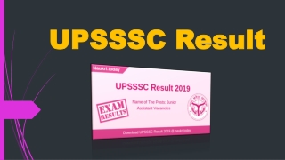 UPSSSC Result 2019 For Junior Assistant Exam | Check UPSSSC Cut Off