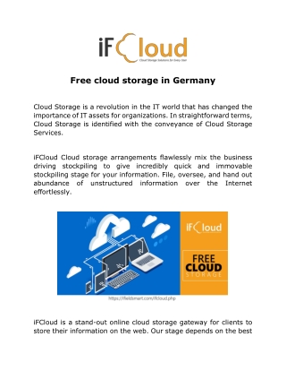 Free cloud storage