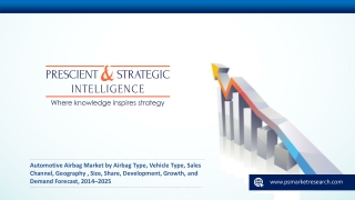 Automotive Airbag Market Global Size, Share, Development, Growth, and Demand Forecast, 2014–2025