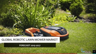 Global Robotic Lawn Mower market | Inkwood Research