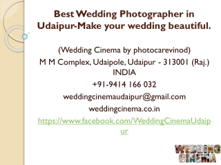 Best Wedding Photographer in Udaipur-Make your wedding beautiful.