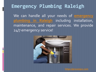 Emergency Plumbing Raleigh