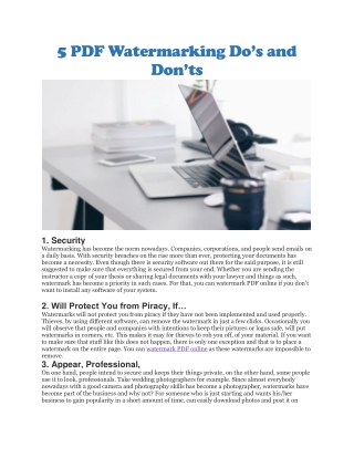 Watermark PDF online