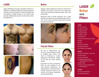 Laser Treatment, botox & facial fillers