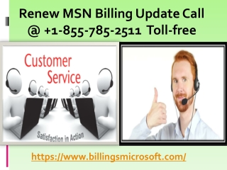 Renew MSN Billing Update Call @ 1-855-785-2511