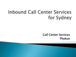 Inbound Call Center Services for Sydney