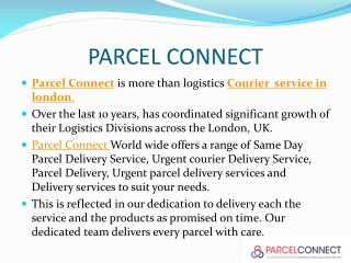 Parcel Delivery | Urgent parcel delivery service | Delivery service