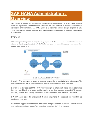 SAP Hana Administration Guide PDF