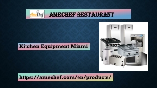 Kitchen Equipment Miami
