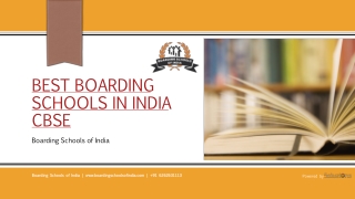 World’s Best Boarding School Affiliated with CBSE and ICSE Board