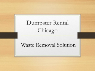 How does dumpster rental work