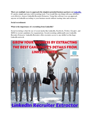 LinkedIn Recruiter Extractor