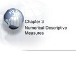 Chapter 3 Numerical Descriptive Measures