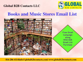 Books and Music Stores Email List