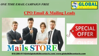 CPO Email & Mailing Leads