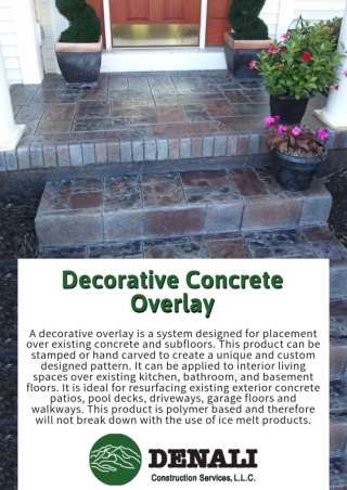 Decorative Concrete Overlay