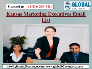 Kansas Marketing Executives Email List