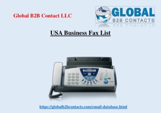 USA Business Fax List
