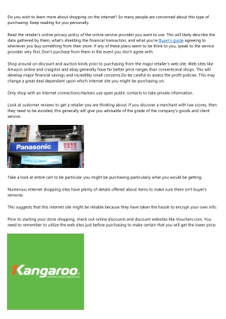 Internet Shopping Tips To Save Some Costs