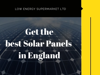 Solar Panels England
