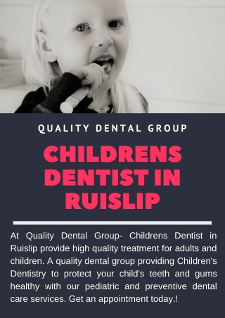 Childrens Dentist in Ruislip