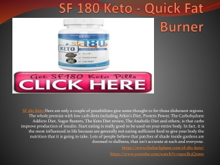 SF 180 Keto - Weight Let It Affect