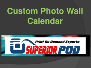 Custom Photo Wall Calendar