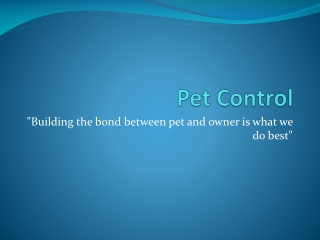 Pet Control