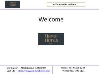 5 Star Hotel In Jodhpur