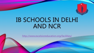 IB schools in Delhi and NCR