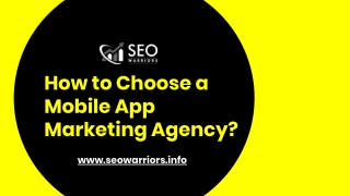 How To Choose The Right Mobile App Marketing Agency?
