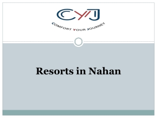 Resorts in Nahan | Nahan Resorts