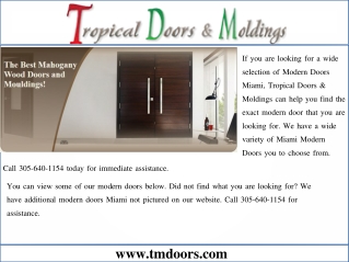 Hurricane impact doors Miami