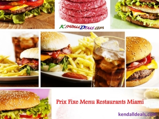 Prix Fixe Menu Restaurants Miami