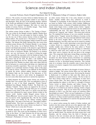 Science and Indian Literature