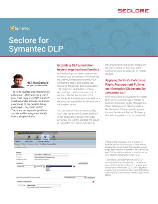 Seclore for Symantec DLP