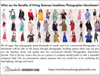 What are the Benefits of Hiring Business Headshots Photographer Manchester?