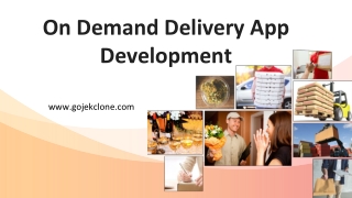 On Demand Delivery App Development