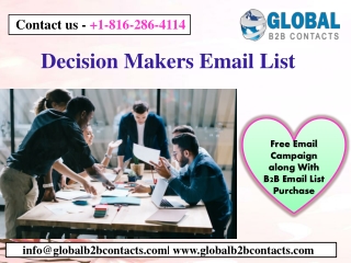 Decision Makers Email List