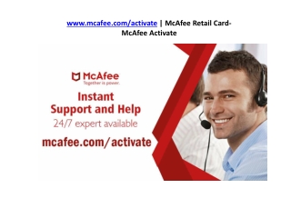 mcafee.com/activate - McAfee Activate – mcafee.com/mtp/retailcard