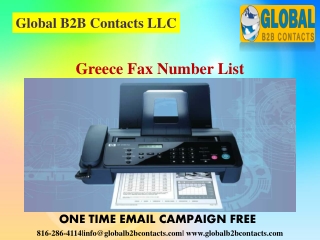 Greece Fax Number List