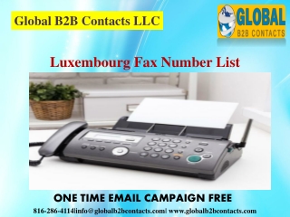 Luxembourg Fax Number List